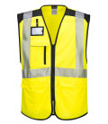 Gilet multipoches haute-visibilité pw3 de travail Jaune/Noir Portwest