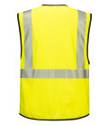 Gilet multipoches haute-visibilité pw3 de travail Jaune/Noir Portwest