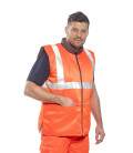 Gilet de froid réversible ris de travail Orange Portwest