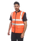Gilet hv réversible de travail Orange Portwest