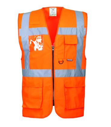 Gilet hi-vis executive - berlin de travail Orange Portwest
