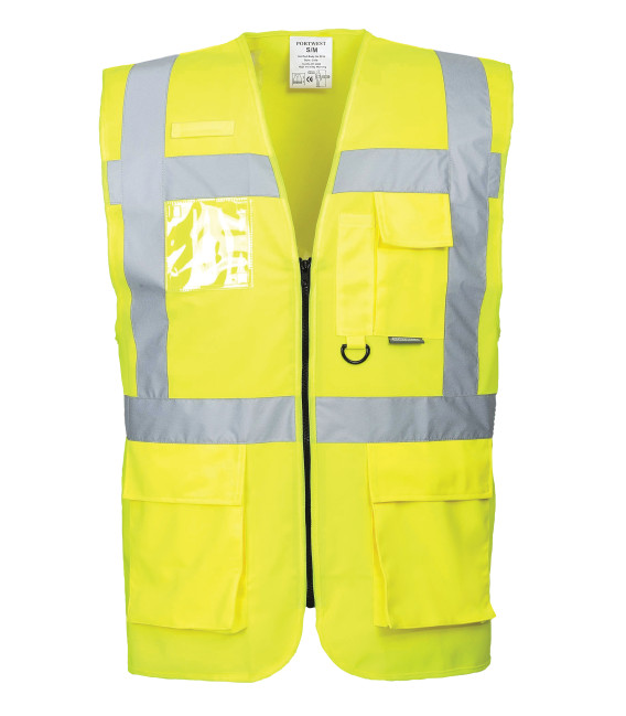 Gilet hi-vis executive - berlin de travail Jaune Portwest