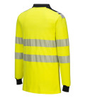 Polo haute visibilité ignifugé de travail Jaune/Noir Portwest