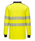 Polo haute visibilité ignifugé de travail Jaune/Bleu Portwest