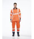 Polo résistant à la flamme avec norme ris de travail Orange Portwest