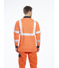 Polo résistant à la flamme avec norme ris de travail Orange Portwest