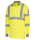 Polo manches longues fr antistatique et hivis de travail Jaune Portwest