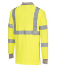Polo manches longues fr antistatique et hivis de travail Jaune Portwest