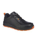 Portwest compositelite perforated safety trainer s1p de travail Noir/Orange Portwest