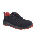Portwest compositelite wire lace safety trainer knit s1p de travail Noir/Rouge Portwest