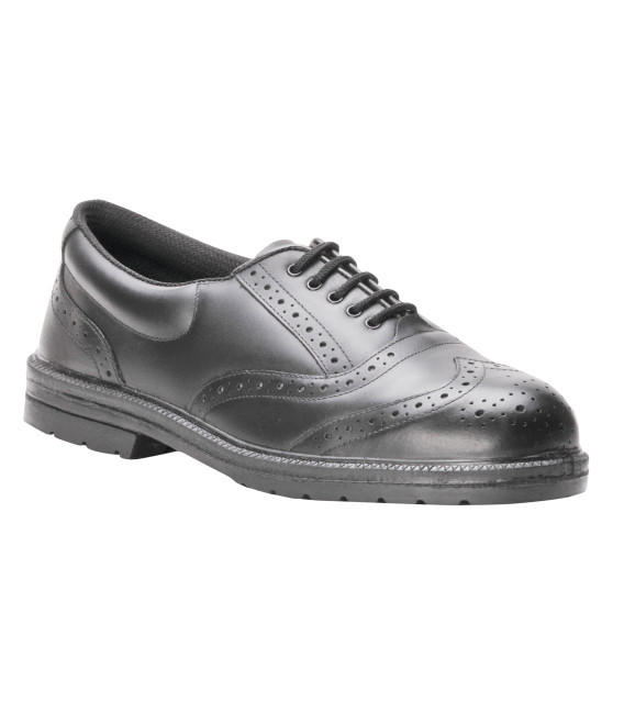Chaussure ville brogue steelite s1p de travail Noir Portwest