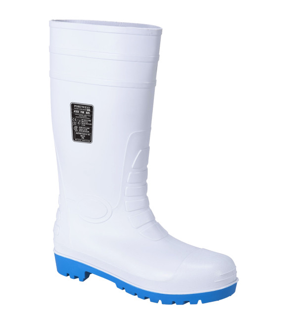 Bottes de sécurité wellington s5 de travail Blanc Portwest