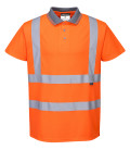 Polo haute visibilité ris de travail Orange Portwest
