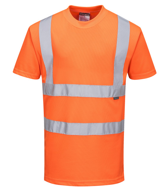 T-shirt hi-vis ris de travail Orange Portwest