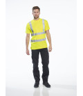 T-shirt hi-vis mc coton comfort de travail Jaune Portwest