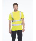 T-shirt hi-vis mc coton comfort de travail Jaune Portwest