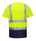 T-shirt bicolore de travail Jaune/Bleu Portwest