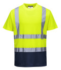 T-shirt bicolore de travail Jaune/Bleu Portwest