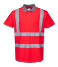Polo hi-vis manches courtes de travail Rouge Portwest
