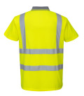 Polo hi-vis manches courtes de travail Jaune Portwest