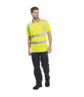 Polo hi-vis manches courtes de travail Jaune Portwest