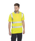 Polo hi-vis manches courtes de travail Jaune Portwest