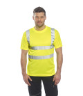 T-shirt hi-vis de travail Jaune Portwest