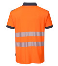 Polo hv pw3 de travail Orange/Bleu Portwest