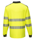 Pw3 polo haute visibilité ml de travail Jaune/Noir Portwest