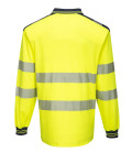 Pw3 polo haute visibilité ml de travail Jaune/Bleu Portwest
