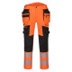 Pantalon dx4 haute-visibilité avec poches flottantes démontables de travail Orange/Noir Portwest
