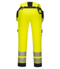 Pantalon dx4 haute-visibilité avec poches flottantes démontables de travail Jaune/Noir Portwest
