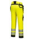 Pantalon dx4 haute-visibilité avec poches flottantes démontables de travail Jaune/Noir Portwest