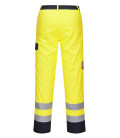Pantalon hi-vis bizflame pro de travail Jaune Portwest