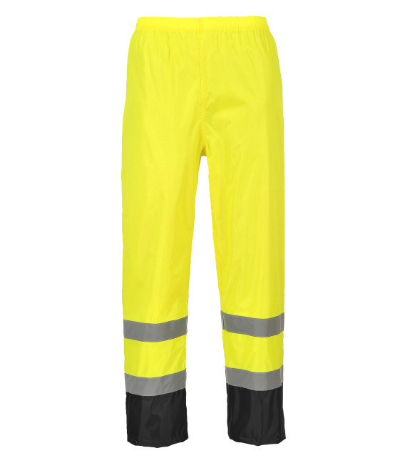 Pantalon de pluie hi-vis bicolore de travail Jaune/Noir Portwest