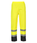 Pantalon de pluie hi-vis bicolore de travail Jaune/Noir Portwest