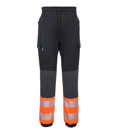 Kx3 pantalon flexi haute visibilité de travail Noir/Orange Portwest