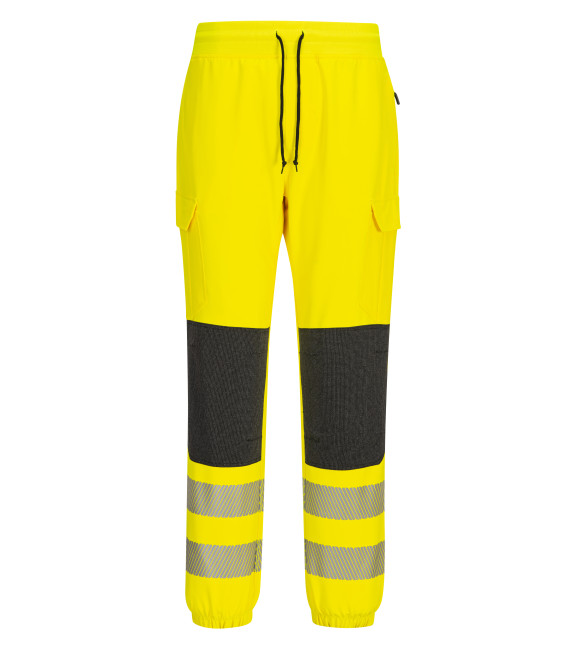 Jogging kx3 haute visibilité flexi classe 2 de travail Jaune/Noir Portwest
