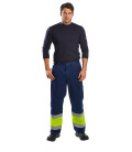 Pantalon hi-vis modaflame de travail Jaune/Bleu Portwest