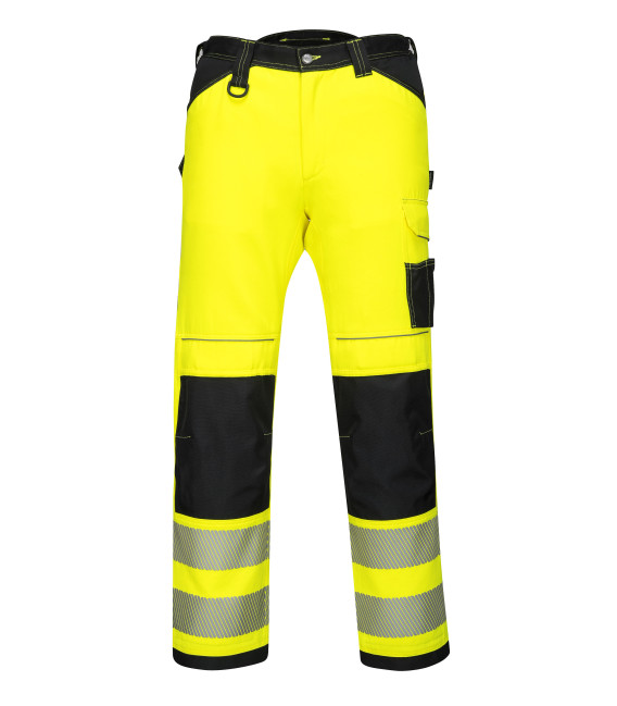 Pantalon extensible léger haute-visibilité pw3 de travail Jaune/Noir Portwest