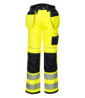 Pantalon pw3 stretch holster haute-visibilité de travail Jaune/Noir Portwest