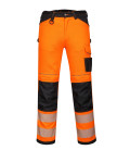 Pantalon pw3 hi-vis work de travail Orange/Noir Portwest