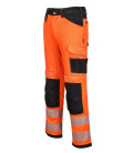 Pantalon pw3 hi-vis work de travail Orange/Noir Portwest