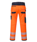 Pantalon pw3 hi-vis work de travail Orange/Bleu Portwest