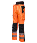 Pantalon extrême haute visibilité pw3 de travail Orange/Noir Portwest