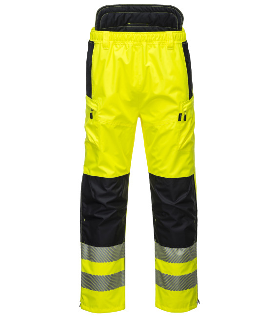Pantalon extrême haute visibilité pw3 de travail Jaune/Noir Portwest