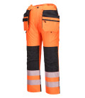 Pantalon d&39;hiver pw3 haute visibilité de travail Orange/Noir Portwest