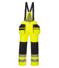 Pantalon d&39;hiver pw3 haute visibilité de travail Jaune/Noir Portwest