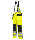 Pantalon d&39;hiver pw3 haute visibilité de travail Jaune/Noir Portwest