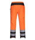 Pantalon de pluie pw3 hi-vis pour femme de travail Orange/Noir Portwest